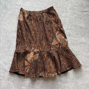 Silk Midi Skirt